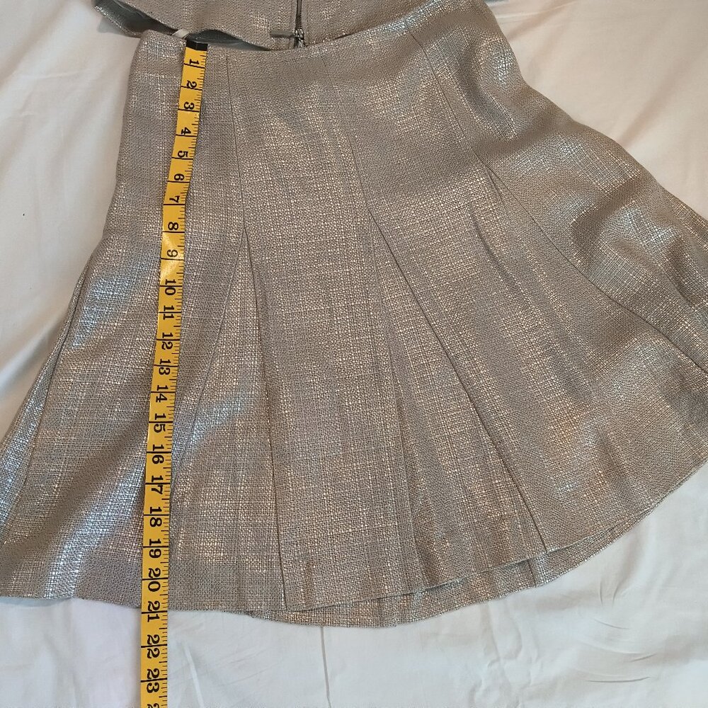 Luca Luca  Silver shimmery top and skirt  Italy size 40 - Picture 5 of 11